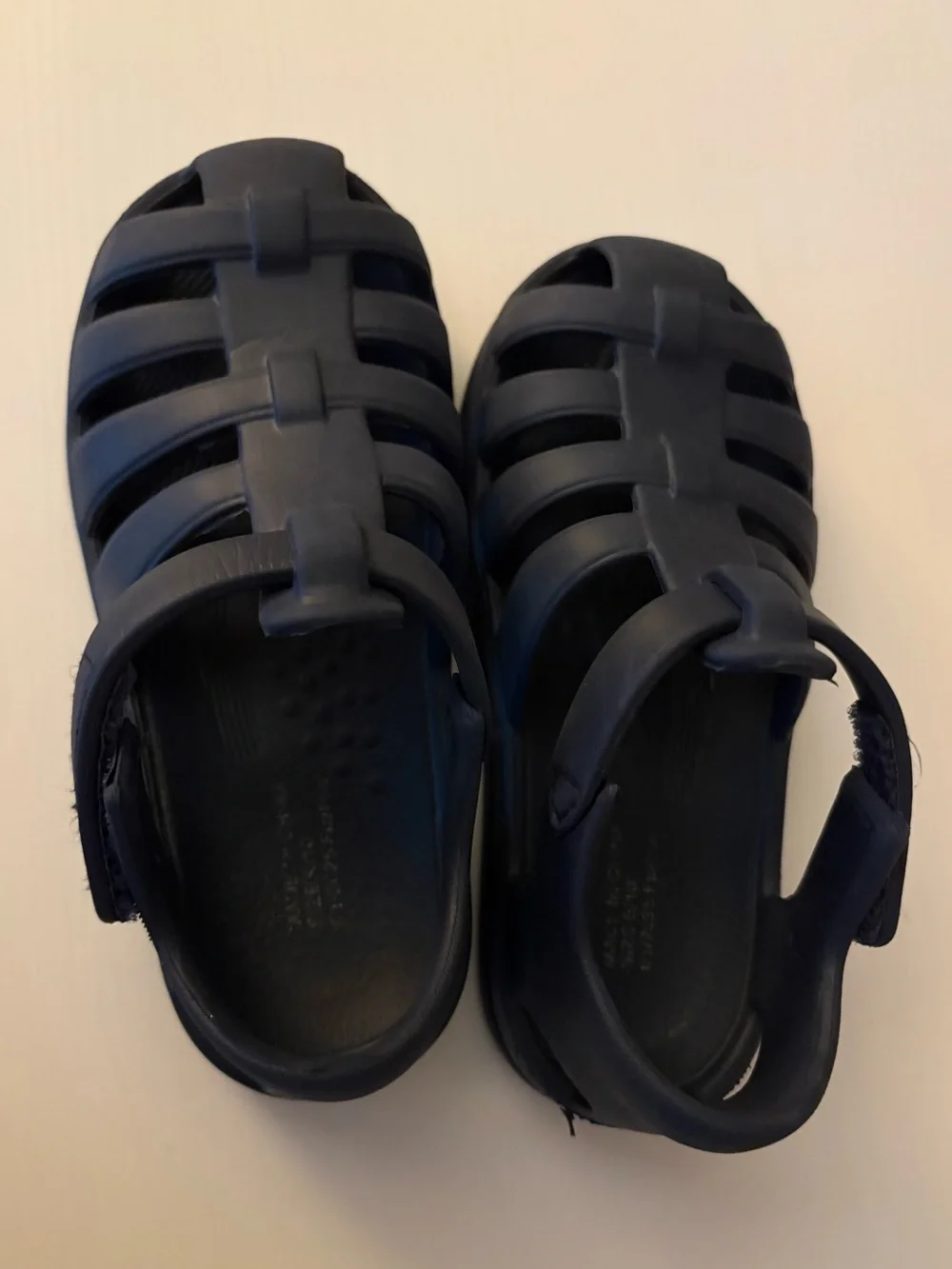 Blue Toddler Size 9 Rubber Sandals